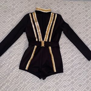Long sleeve romper and waist belt